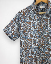 Desert Paisley – Half Sleeve Cotton Shirt - Jaipuri Crown